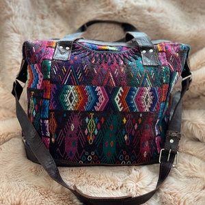 Nena & Co Original leather and embroidery Day Bag.